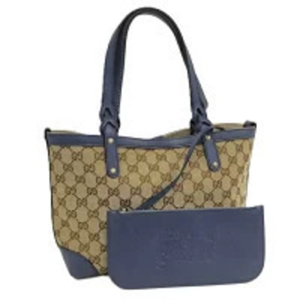 Gucci Diamante Tote Bag Canvas Beige Cream Pouch
